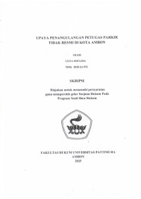 Image of Upaya Penangulangan Petugas Parkir Tidak Resmi Di 
Kota Ambon