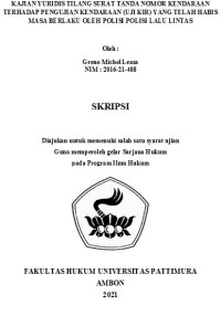 Image of Kajian Yuridis Tilang Surat Tanda Nomor Kendaraan Terhadap Pengujian Kendaraan (UJI KIR) Yang Telah Habis Masa 
Berlaku Oleh Polisi Lalu Lintas