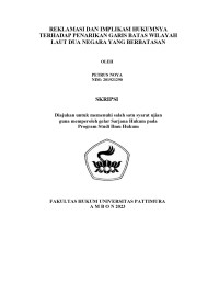 Image of Reklamasi Dan Implikasi Hukumnya Terhadap Penarikan Garis Batas Wilayah Laut Dua Negara yang Berbatasan