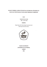 Image of Kajian Yuridis Laporan Polisi Dalam Perkara Penghinaan Dan/Atau Pencemaran Nama Baik Terhadap Gubernur