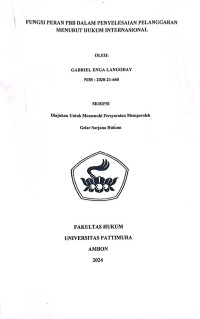 Image of Fungsi dan Peran PBB dalam penyelesaian 
Pelanggaran Menurut Hukum Internasional,