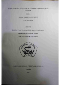 Image of Perbuatan Melawan 
Hukum Atas Pengunaan Aplikasi Michat