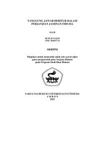 Image of Tanggung Jawab Debitur Dalam Perjanjian Jaminan Fidusia