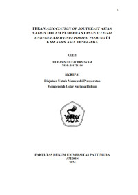 Image of Peran Association of Southeast Asian 
Nation Dalam Pemberantasan Illegal Unregulated Unreported Fishing Di 
Kawasan Asia Tenggara.