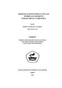 Image of “Kebiajkan Hukum Pidana Dalam 
Pembinaan Residivis Tindak Pidana Narkotika”
