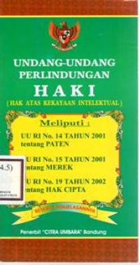 Image of Undang-Undang Perlindungan HAKI (Hak Atas Kekayaan Intelektual)