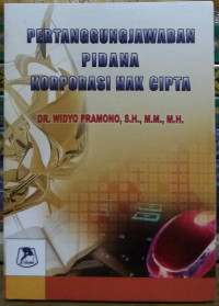 Image of Pertanggungjawaban Pidana Korporasi Hak Cipta