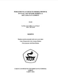 Image of Perlindungan Hukum Merek Produk Jus Pala Di Negeri Morella Kecamatan Leihitu