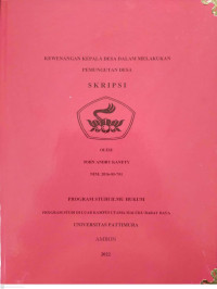 Image of Kewenangan Kepala Desa Dalam Melakukan Pemungutan Desa