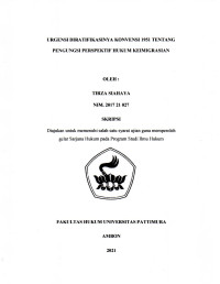 Image of Urgensi Diratifikasinya Konvensi 1951 Tentang Pengungsi Perspektif Hukum Keimigrasian