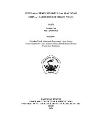 Image of ”Penegakan Hukum Sengketa Hak Atas 
Tanah Ditinjau Dari Perspektif Hukum Pidan