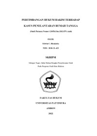 Image of Pertanggungjawaban Pidana Pengurus Koperasi Dalam Tindak Pidana Korupsi (Studi Kasus Putusan Nomor 13/Pid.Sus-TPK/2018/ PN.Ambon)