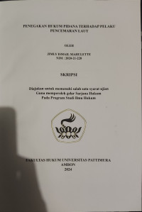 Image of Penegakan Hukum Pidana Terhadap 
Pelaku Pencemaran Laut.