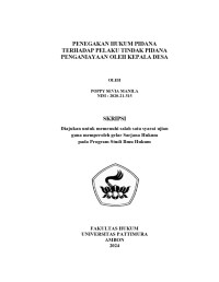 Image of Penegakan Hukum 
Pidana Terhadap Pelaku Tindak Pidana Penganiayaan Oleh Kepala Desa