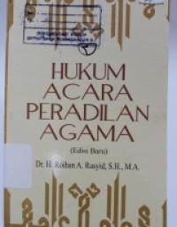 Image of Hukum Acara Peradilan Agama (Edisi Baru)
