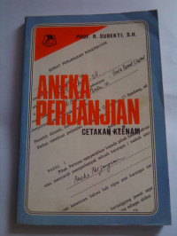 Image of Aneka Perjanjian Cetakaan Keenam