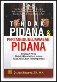 Image of Tindak Pidana & Pertanggungjawaban Pidana : Tinjauan Kritis Melalui Konsistensi Antara Asas, Teori, Dan Penerapnnya