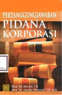 Image of Pertanggungjawaban Pidana Korporasi