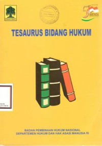 Image of Tesaurus Bidang Hukum