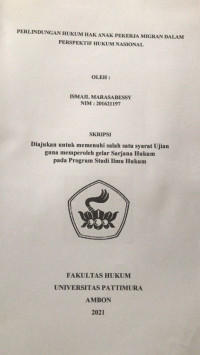 Image of Perlindungan Hukum Hak Anak Pekerja Migran Dalam Prespektif Hukum Nasional