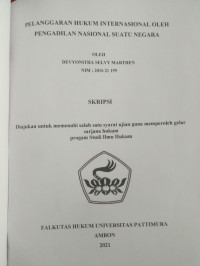 Image of Pelanggaran Hukum Internasional Oleh Pengadilan Nasional Suatu Negara