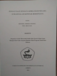 Image of Penggunaan Senjata Kimia Oleh Negara Suriah Dalam Konflik Bersenjata