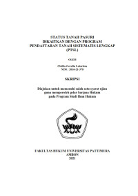 Image of Status Tanah Pasuri Dikaitkan Dengan Program Pendaftaran Tanah Sistematis Lengkap (PTSL)