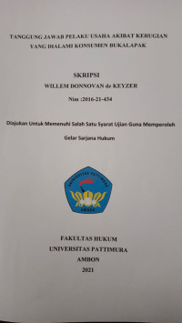 Image of Tanggung Jawab Pelaku Usaha Akibat Kerugiaan Yang Dialami Konsumen Bukalapak