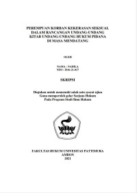 Image of Perempuan Korban Kekerasan Seksual Dalam Rancangan Undang-Undang Kitab Undang-Undang Hukum Pidan Di Masa Mendatang