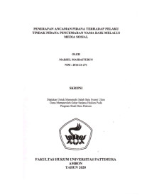Image of Penerapan Ancaman Pidana Terhadap Pelaku Tindak Pidana Pencemaran Nama Baik Melalui Media Sosial