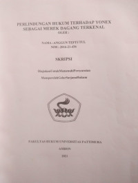 Image of Perlindungan Hukum Terhadap Yonex sebagai Merek Dagang Terkenal