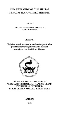 Image of Hak Penyandang Disabilitas Sebagai Pegawai Negeri Sipil