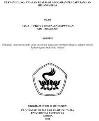 Image of Pertanggungjawaban Realisasi Anggaran Pendapatan Dan Belanja Desa