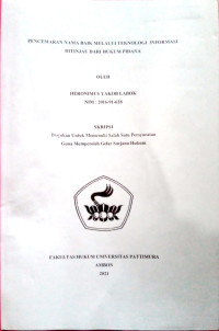 Image of Pencemaran Nama Baik Melalui Teknologi Informasi Ditinjau Dari Hukum Pidana