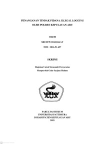 Image of Penanganan Tindak Pidana Illegal Logging Oleh Polres Kepulauan Aru