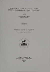 Image of Pengupahan Terhadap Tenaga Kerja Di Kota Dobo Kabupaten Kepulauan Aru