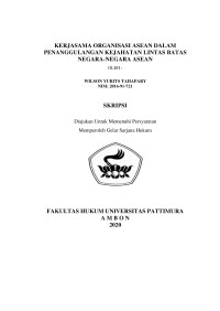 Image of Kerjasama Organisasi ASEAN Dalam Penanggulangan Kejahatan Lintas Batas Negara-Negara ASEAN