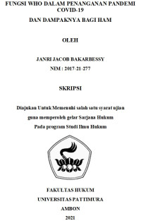 Fungsi WHO Dalam Penanganan Pandemi Covid-19 Dan Dampaknya
