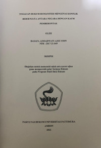 Image of Tinjauan Hukum Humaniter Mengenai Konflik Bersenjata Antara Negara Dengan Kaum Pemberontak