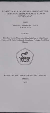 Image of Pengaturan Hukum Laut Internasional Terhadap Tabrakan Kapal Yang Disengajakan