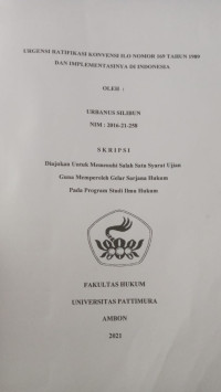Image of Urgensi Ratifikasi Konvensi ILO Nomor 169 Tahun 1989 Dan Implementasinya Di Indonesia