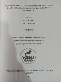 Image of URGENSI PERJANJIAN INTERNASIONAL BILATERAL BAGI TERLAKSANANYA GENCATAN SENJATA PERMANEN