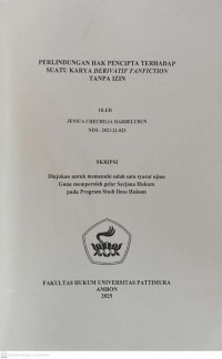 Image of Perlindungan Hak Pencipta Terhadap 
Suatu Karya Derivatif Fanfiction Tanpa Izin