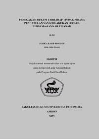 Image of Penegakan Hukum Terhadap Tindak 
Pidana Yang Dilakukan Secara Bersama-Sama Oleh Anak.
