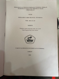 Image of skripsi Perlindungan Hukum Terhadap Pekerja Terkait Pemberian Upah 
Yang  Di Berikan Oleh Perusahaan