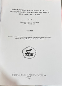 Image of Perlindungan Hukum Penyewa 
Atas Kenaikan Harga Sewa Ambon Plaza Secara Sepihak