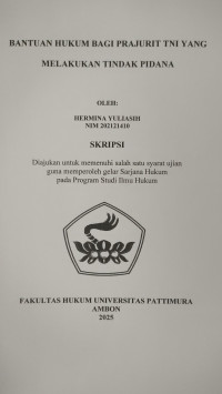 Image of BANTUAN HUKUM BAGI PRAJURIT TNI YANG MELAKUKAN TINDAK PIDANA