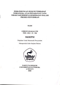 Image of Perlindungan Hukum Terhadap Tersangka Atas Penahanan Yang Tidak Sah Disertai Kekerasan Dalam Proses Penyidikan