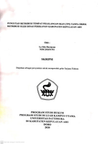 Image of Pungutan Retribusi Tempat Pelelangan Ikan (TPI) Tanpa Objek Retribusi Oleh Dinas Perikanan Kabupaten Kepulauan Aru