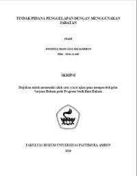 Image of Tindak Pidana Penggelapan Dengan Menggunakan Jabatan